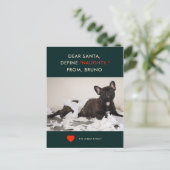 定義いけな | あなたのペットの写真おもしろいホリデーカード シーズンポストカード (スタンド正面)