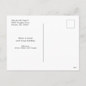 定義いけな |おもしろい犬の写真 シーズンポストカード (裏面)