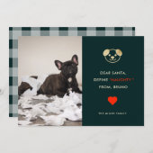 定義いけな |おもしろい犬フォトホリデーカード シーズンカード (正面/裏面)