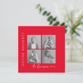 定義いけな | 5フォトコラージュのクリスマス シーズンカード (スタンド正面)