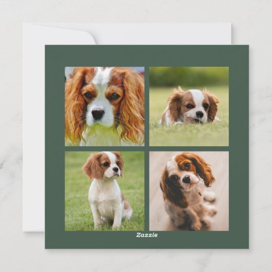 定義いけな | 5フォトコラージュ |クリスマス シーズンカード (裏面)