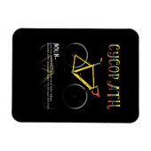 定義おもしろいサイクリング中毒性ギフト マグネット (横)