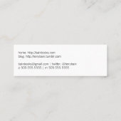 定義される作家[あなたとして] スキニー名刺 (裏面)