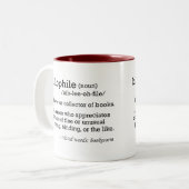 定義されるbibliophile ツートーンマグカップ (正面左)