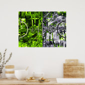 定義できないイラストレーションコラージュ3 ポスター (キッチン)