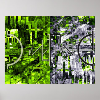 定義できないイラストレーションコラージュ3 ポスター