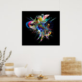 定義できないモンタージュアイコン1 ポスター (キッチン)