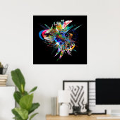 定義できないモンタージュアイコン1 ポスター (ホームオフィス)