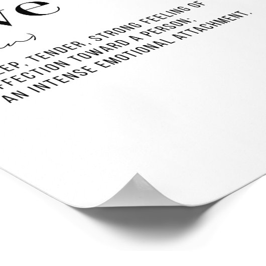 定義の愛 ポスター (角)