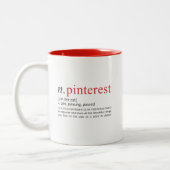 定義をピンで止めること ツートーンマグカップ (左)