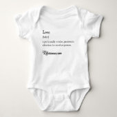 定義を使って ベビーボディスーツ (正面)