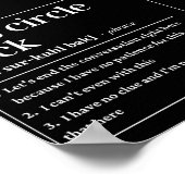 定義を元に戻そうおもしろい ポスター (角)