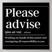 定義を通知おもしろいする ポスター (正面)