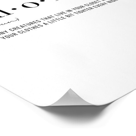 定義カロリー ポスター (角)