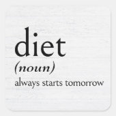 定義ダイエット スクエアシール (正面)
