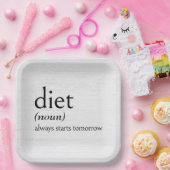 定義ダイエット ペーパープレート (パーティー)