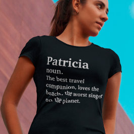 定義パーソナライズされた付きフレンド名おもしろい前 Tシャツ