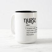 定義パート1ナースの定義 ツートーンマグカップ (正面左)