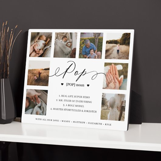 定義ポップ・アートのスクリプトPhoto Collage Keepsake フォトプラーク