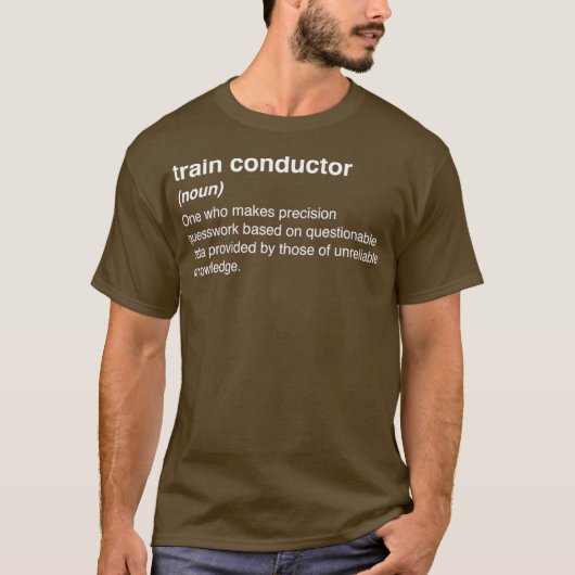 定義列おもしろい線導体 Tシャツ (正面)