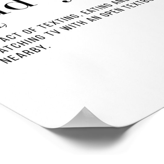 定義勉強 ポスター (角)