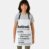 定義退職した名詞、除おもしろい外ギャグギフト エプロン (インサイチュ)