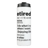 定義退職した名詞、除おもしろい外ギャグギフト タンブラー (正面)