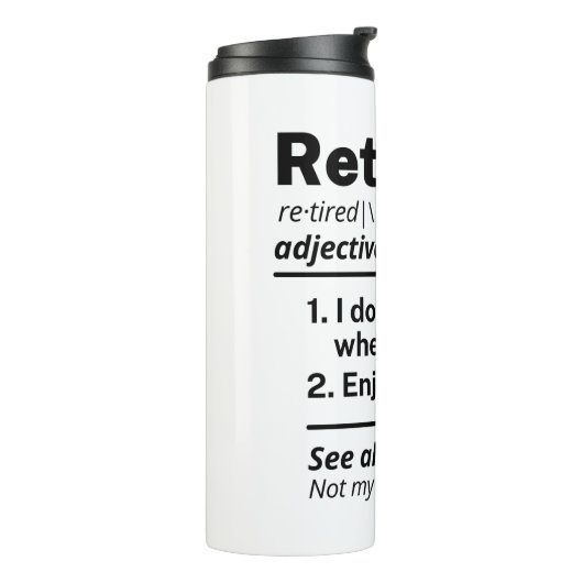 定義退職した名詞、除おもしろい外ギャグギフト タンブラー (回転左)