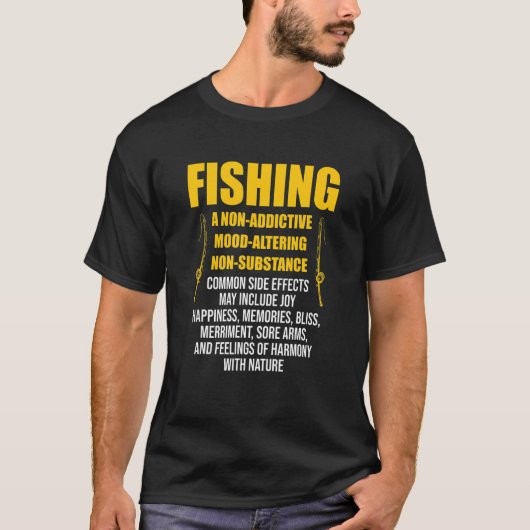 定義魚釣り魚釣り漁師 Tシャツ (正面)