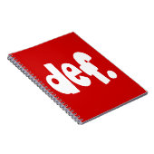 定義 ノートブック (右側)