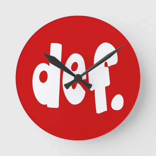 定義 ラウンド壁時計 (正面)