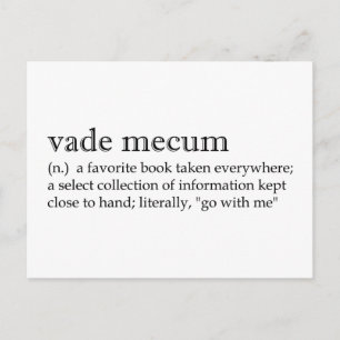 定義: Vade Mecum ポストカード