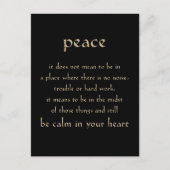 定義PEACE CALMハートコメント式S ポストカード (正面)