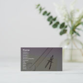 定規が付いているコンパス 名刺 (スタンド正面)