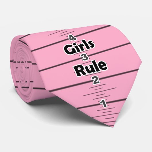 定規のタイ- "女の子規則" ネクタイ (ロール)