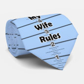 定規のタイ- "私の妻支配します"は ネクタイ (ロール)