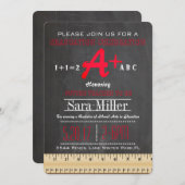 定規教師卒業招待状 招待状 (正面/裏面)