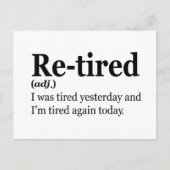 定退職した義おもしろい退職父ギフト ポストカード (正面)