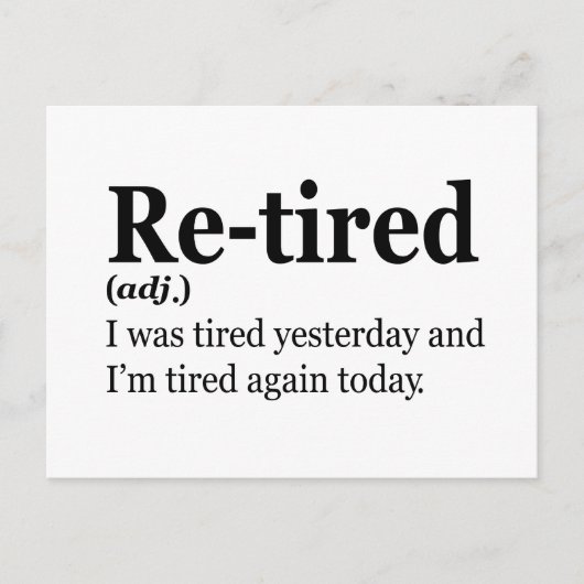 定退職した義おもしろい退職父ギフト ポストカード (正面)