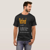 定退職した義の除・売却 Tシャツ (正面フル)