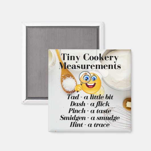 定量の小型の調理器具測定メトリック マグネット (正面/裏面)