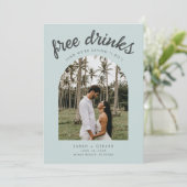 宛先おもしろい結婚式の写真日付の保存 セーブザデート (スタンド正面)