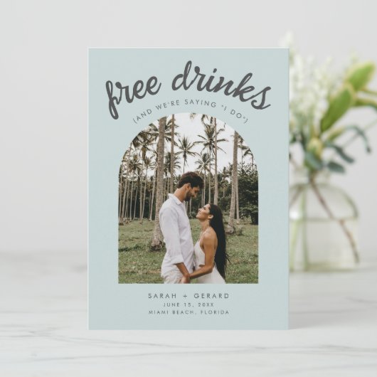 宛先おもしろい結婚式の写真日付の保存 セーブザデート (スタンド正面)