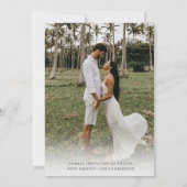 宛先おもしろい結婚式の写真日付の保存 セーブザデート (裏面)