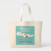 宛先の作成結婚へようこそ ラージトートバッグ (正面)