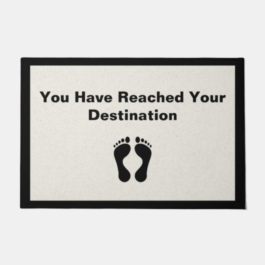 宛先の形式に達した ドアマット (正面)