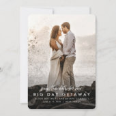 宛先の結婚式の日付の写真カードを保存 セーブザデート (正面)