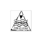 宛先の結婚式の日付スタンプの保存 ラバースタンプ (インプリント)