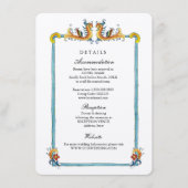 宛先イタリアン結婚式詳細エンクロージャカード エンクロージャーカード (正面)