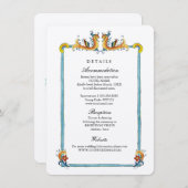 宛先イタリアン結婚式詳細エンクロージャカード エンクロージャーカード (正面/裏面)